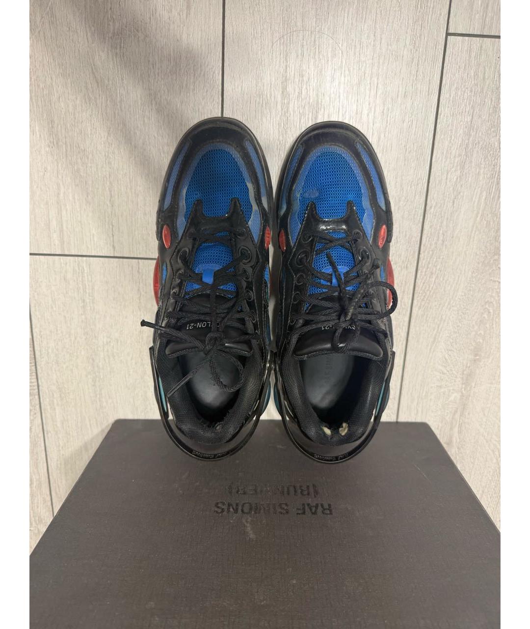 RAF SIMONS Синие низкие кроссовки / кеды, фото 3