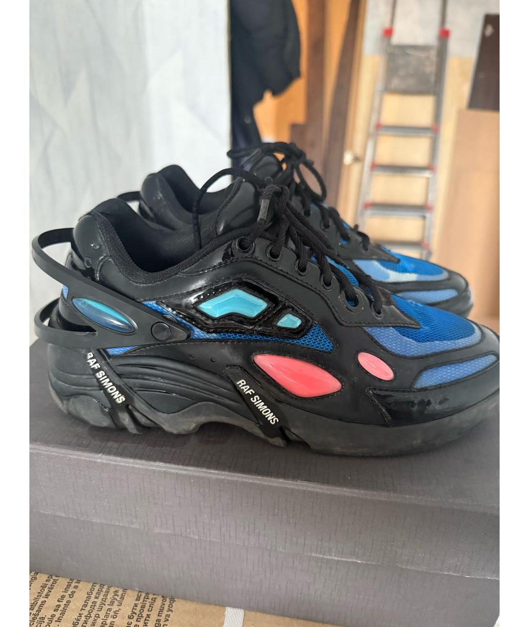 RAF SIMONS Синие низкие кроссовки / кеды, фото 9