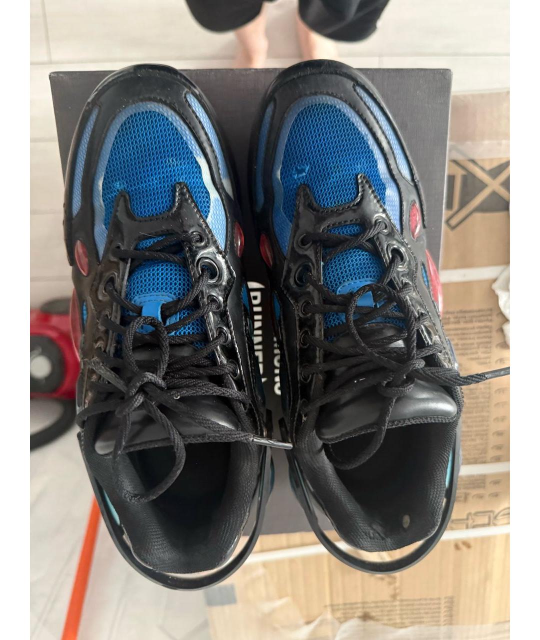 RAF SIMONS Синие низкие кроссовки / кеды, фото 3