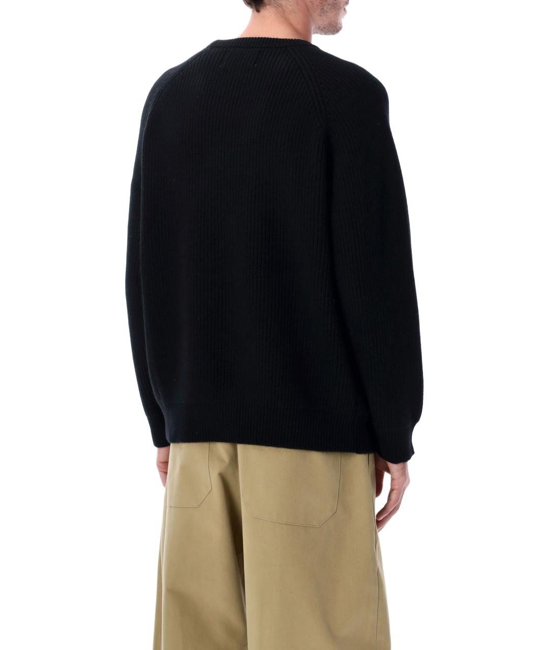 CORRIDOR Черный шерстяной джемпер / свитер, фото 2