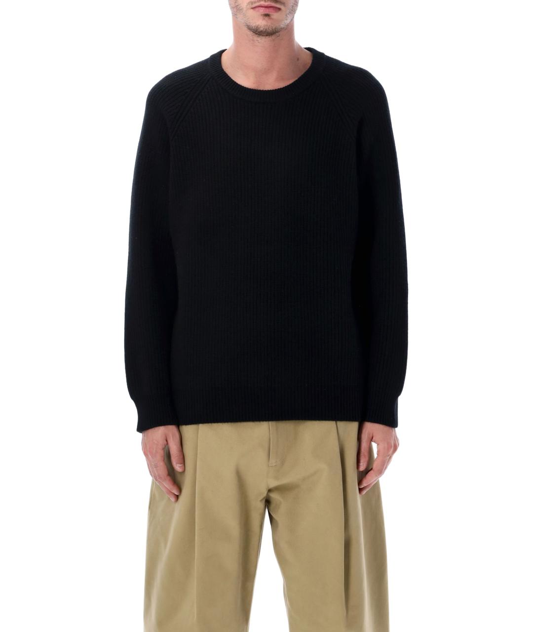 CORRIDOR Черный шерстяной джемпер / свитер, фото 1