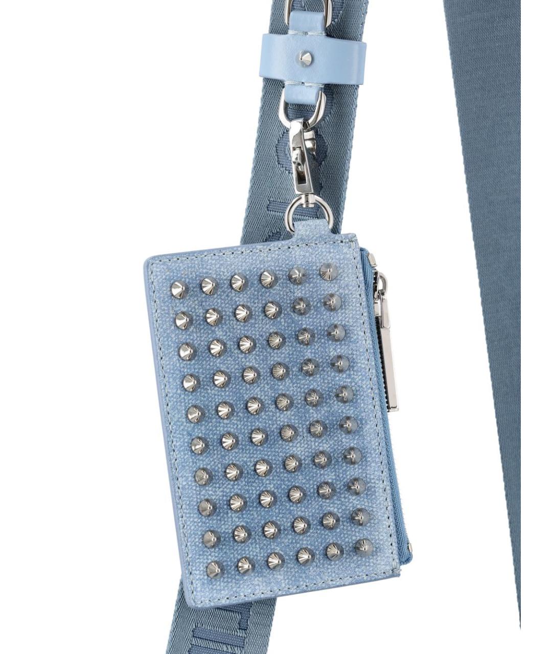 CHRISTIAN LOUBOUTIN Синяя кожаная сумка на плечо, фото 2