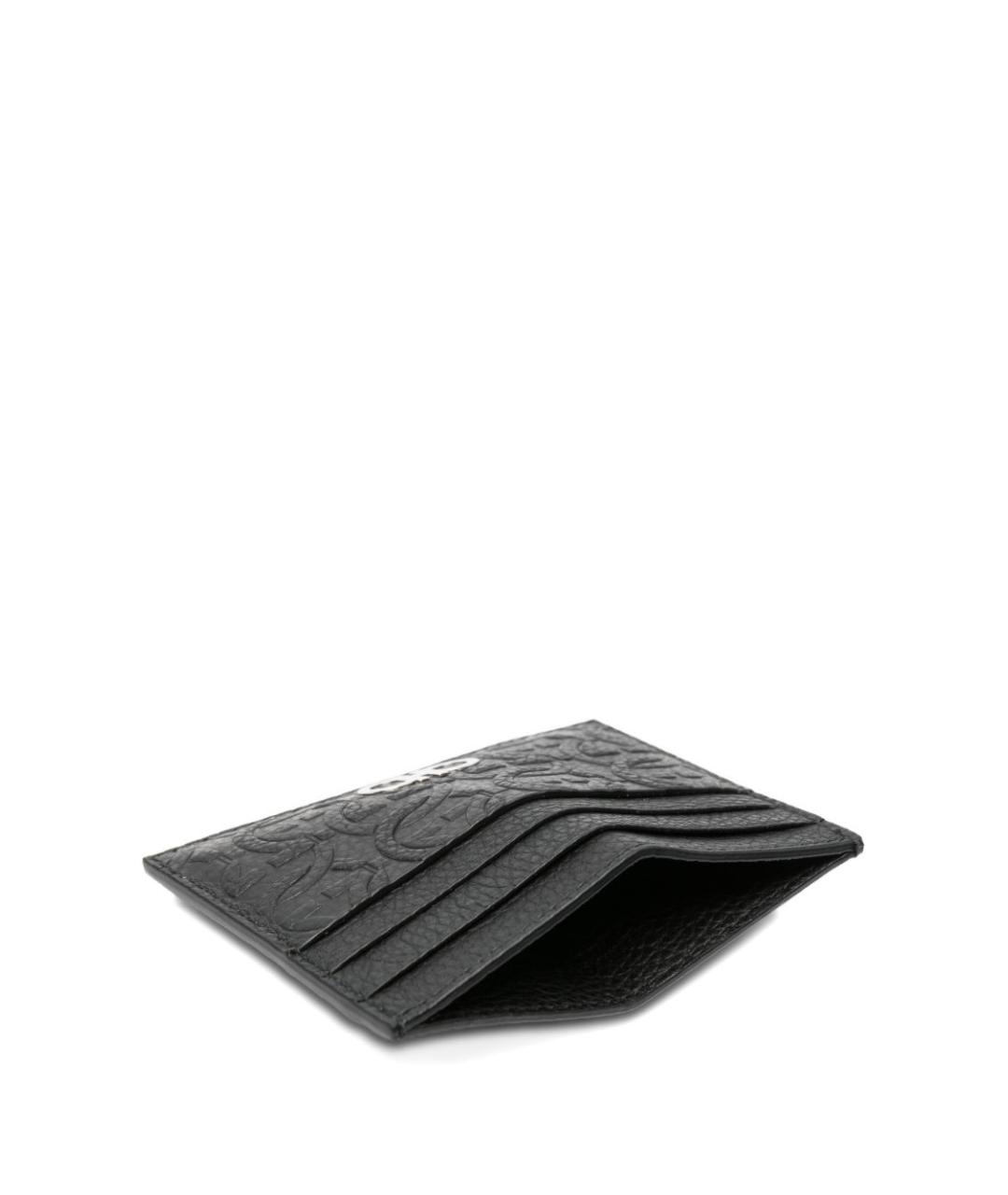 FERRAGAMO Черный кожаный кардхолдер, фото 3