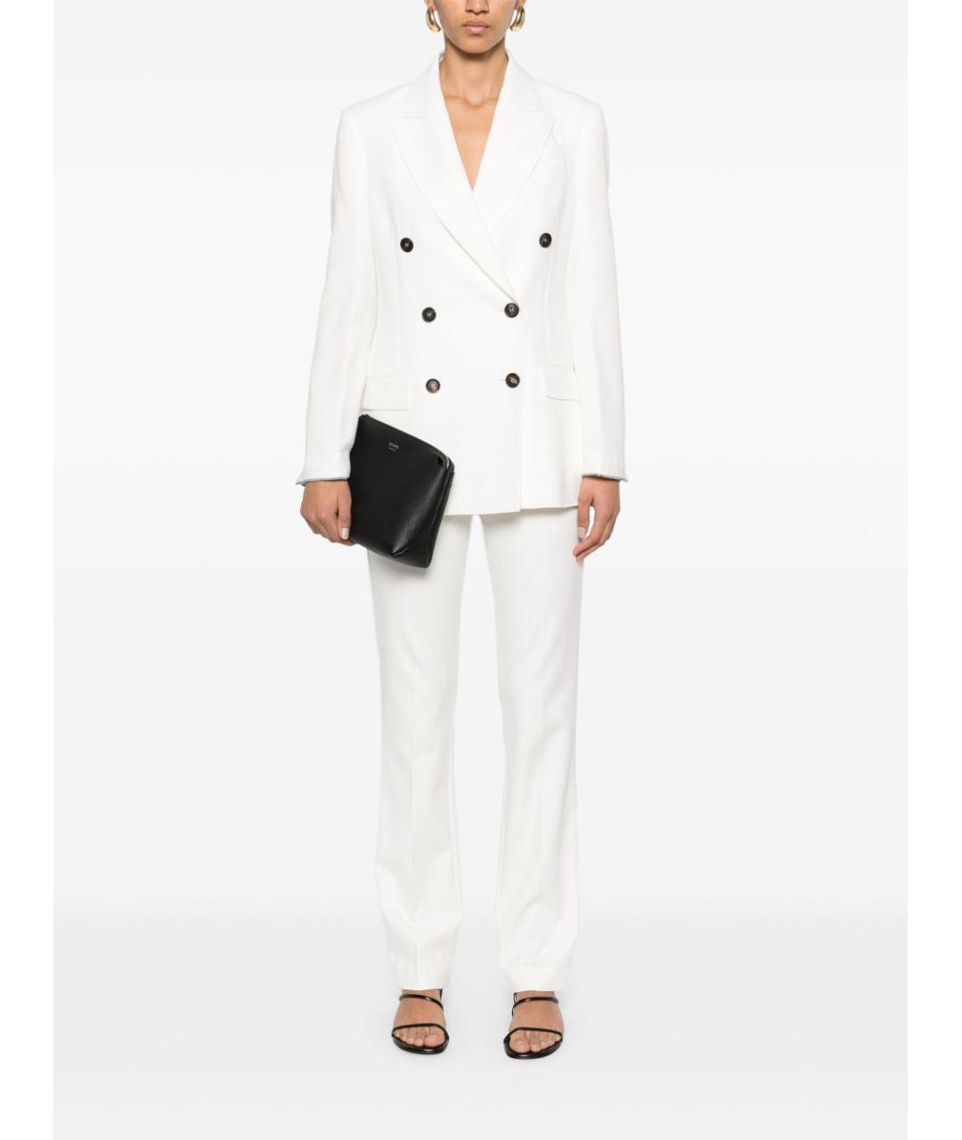 BRUNELLO CUCINELLI Белый вискозный жакет/пиджак, фото 5