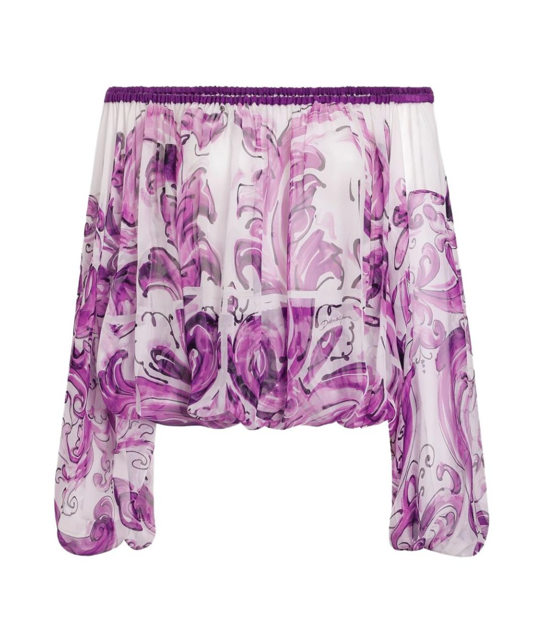 DOLCE&GABBANA Мульти шелковая блузы, фото 1