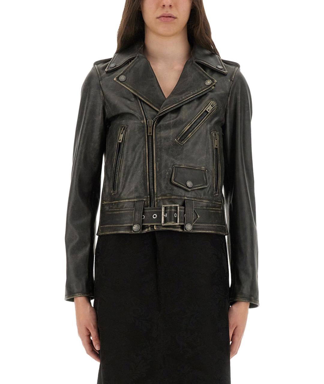 GOLDEN GOOSE DELUXE BRAND Черная кожаная куртка, фото 1
