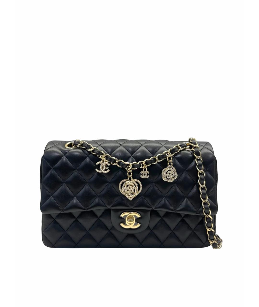 CHANEL Черная кожаная сумка через плечо, фото 1