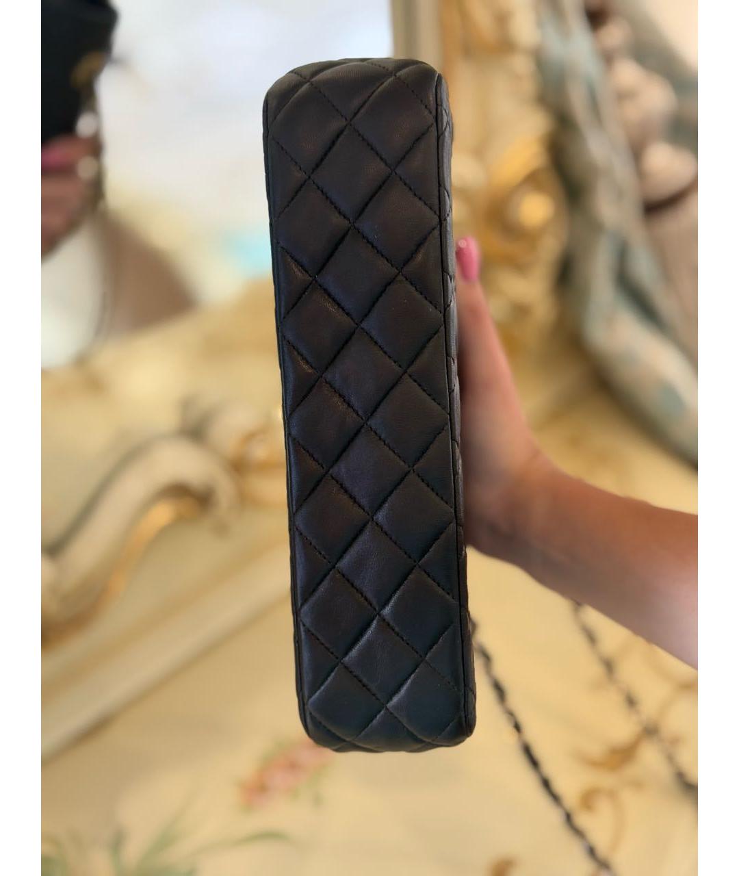 CHANEL Черная кожаная сумка через плечо, фото 6