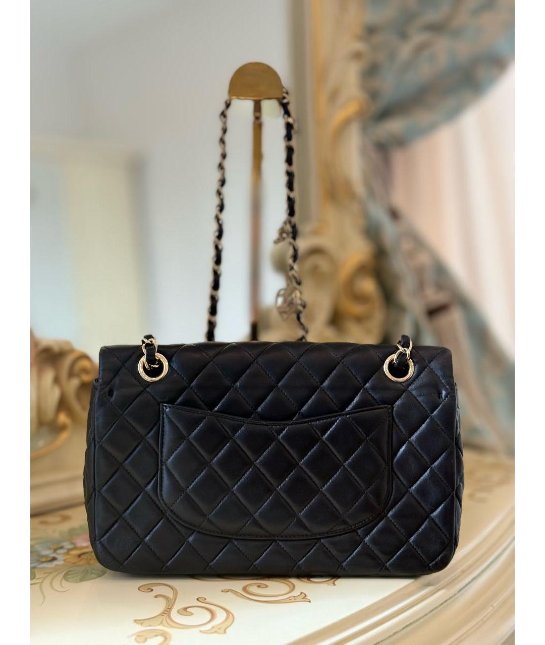 CHANEL Черная кожаная сумка через плечо, фото 3