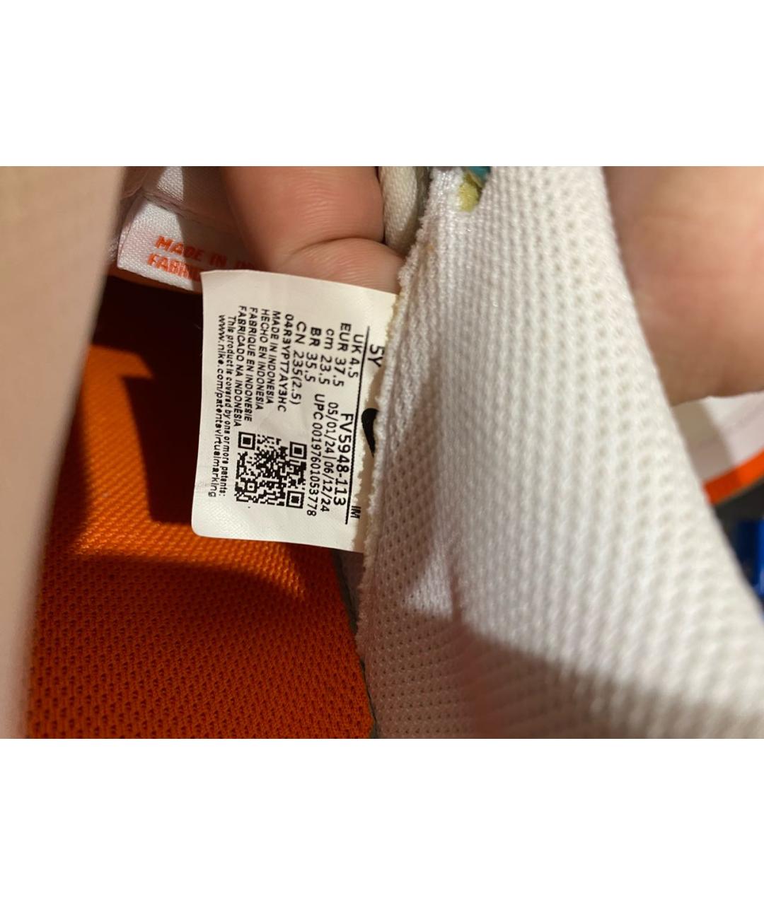 NIKE Белые кожаные кроссовки, фото 5