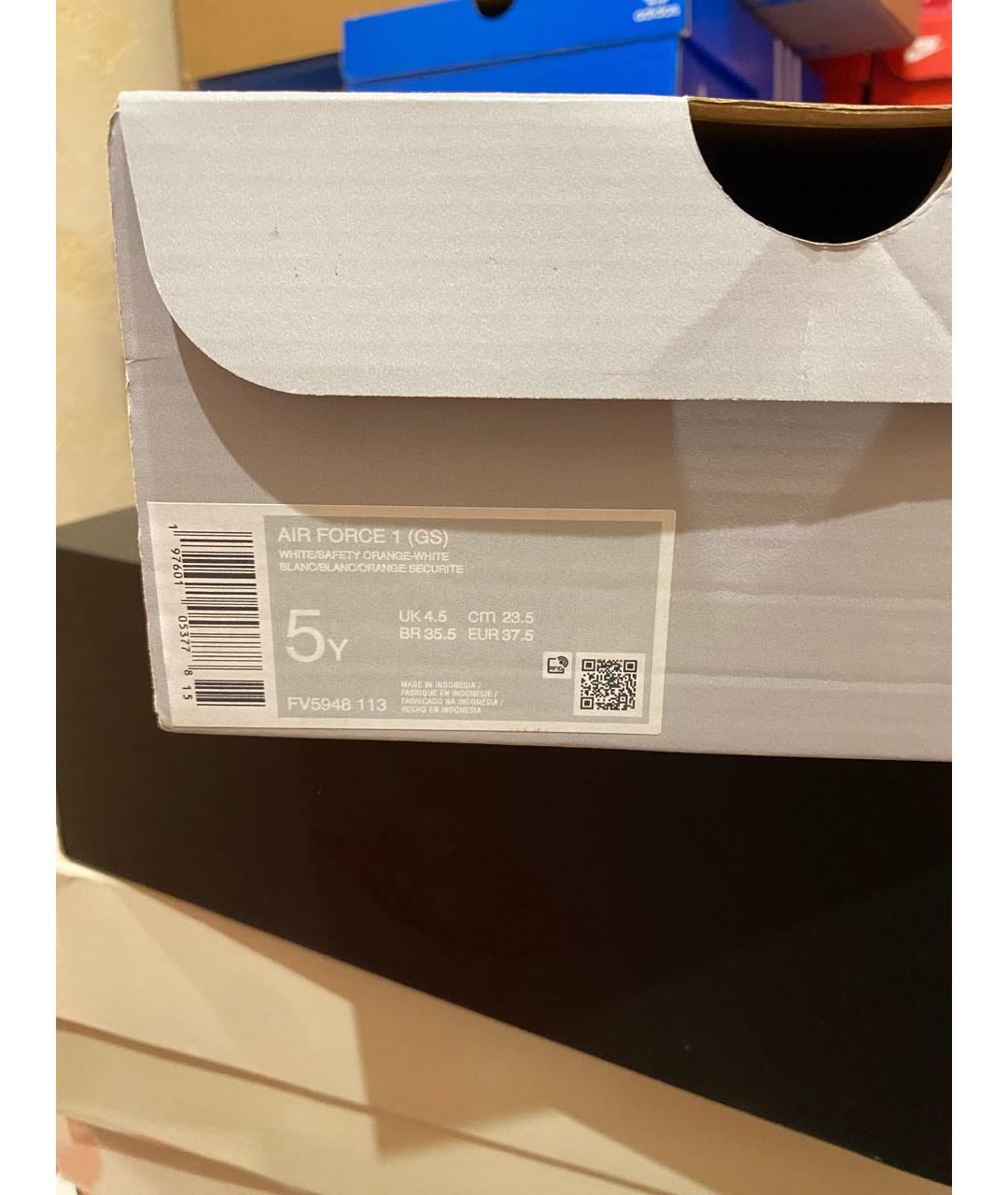 NIKE Белые кожаные кроссовки, фото 6