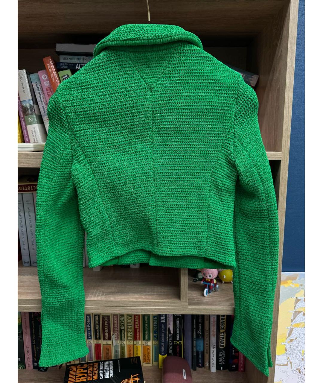 BOTTEGA VENETA Зеленый хлопковый жакет/пиджак, фото 2