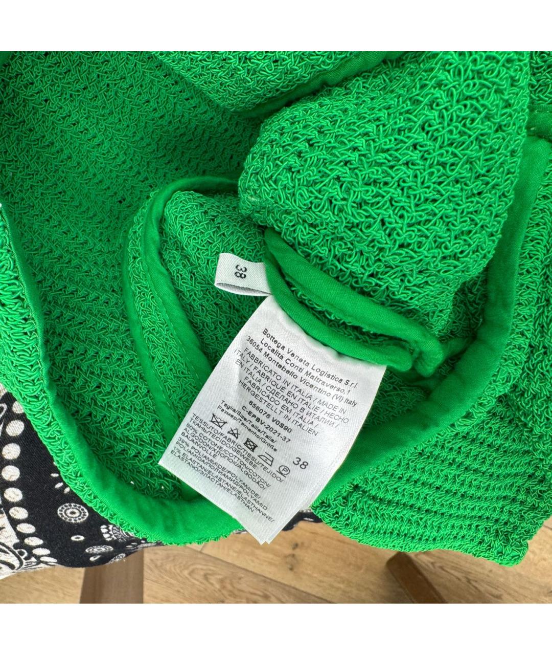 BOTTEGA VENETA Зеленый хлопковый жакет/пиджак, фото 5