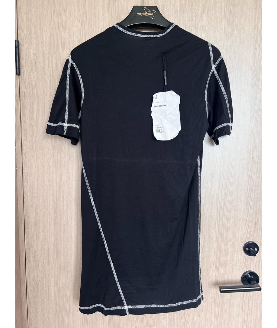 11 BY BORIS BIDJAN SABERI Черная хлопковая футболка, фото 7