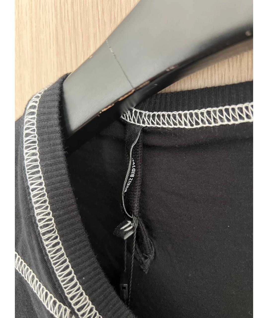 11 BY BORIS BIDJAN SABERI Черная хлопковая футболка, фото 3