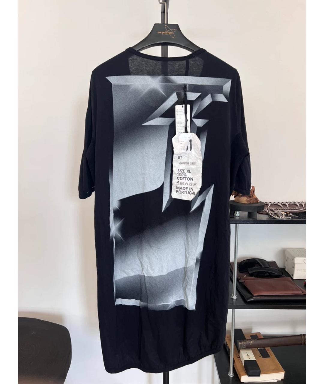 11 BY BORIS BIDJAN SABERI Черная хлопковая футболка, фото 5