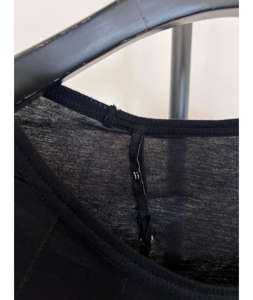 11 BY BORIS BIDJAN SABERI Черная хлопковая футболка, фото 4