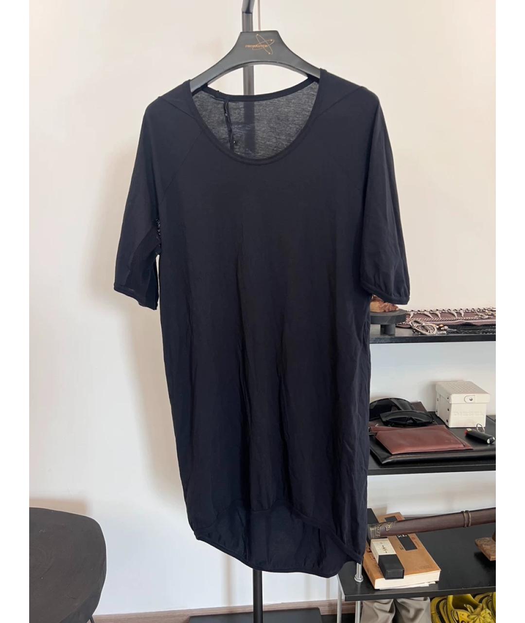 11 BY BORIS BIDJAN SABERI Черная хлопковая футболка, фото 6