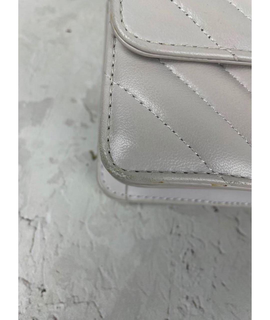 PINKO Серая кожаная сумка через плечо, фото 6