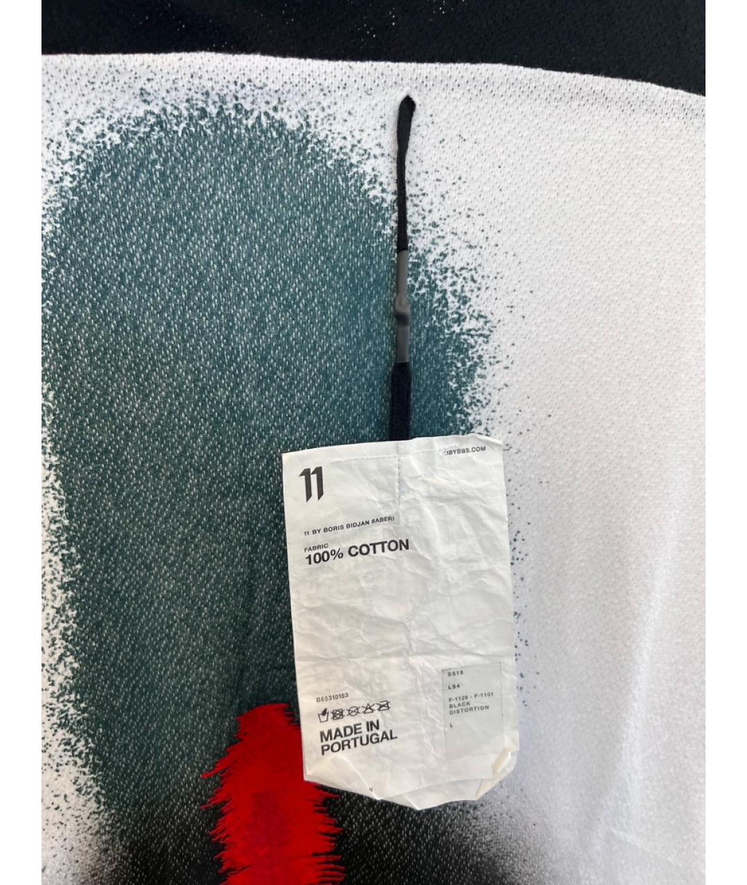 11 BY BORIS BIDJAN SABERI Белая хлопковая футболка, фото 5