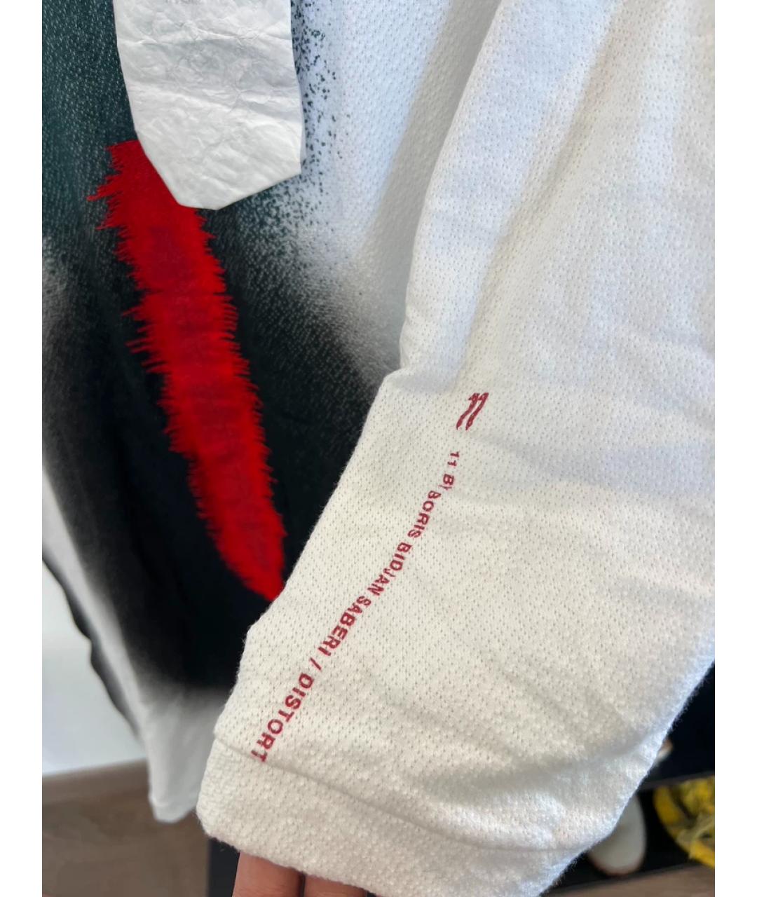 11 BY BORIS BIDJAN SABERI Белая хлопковая футболка, фото 7