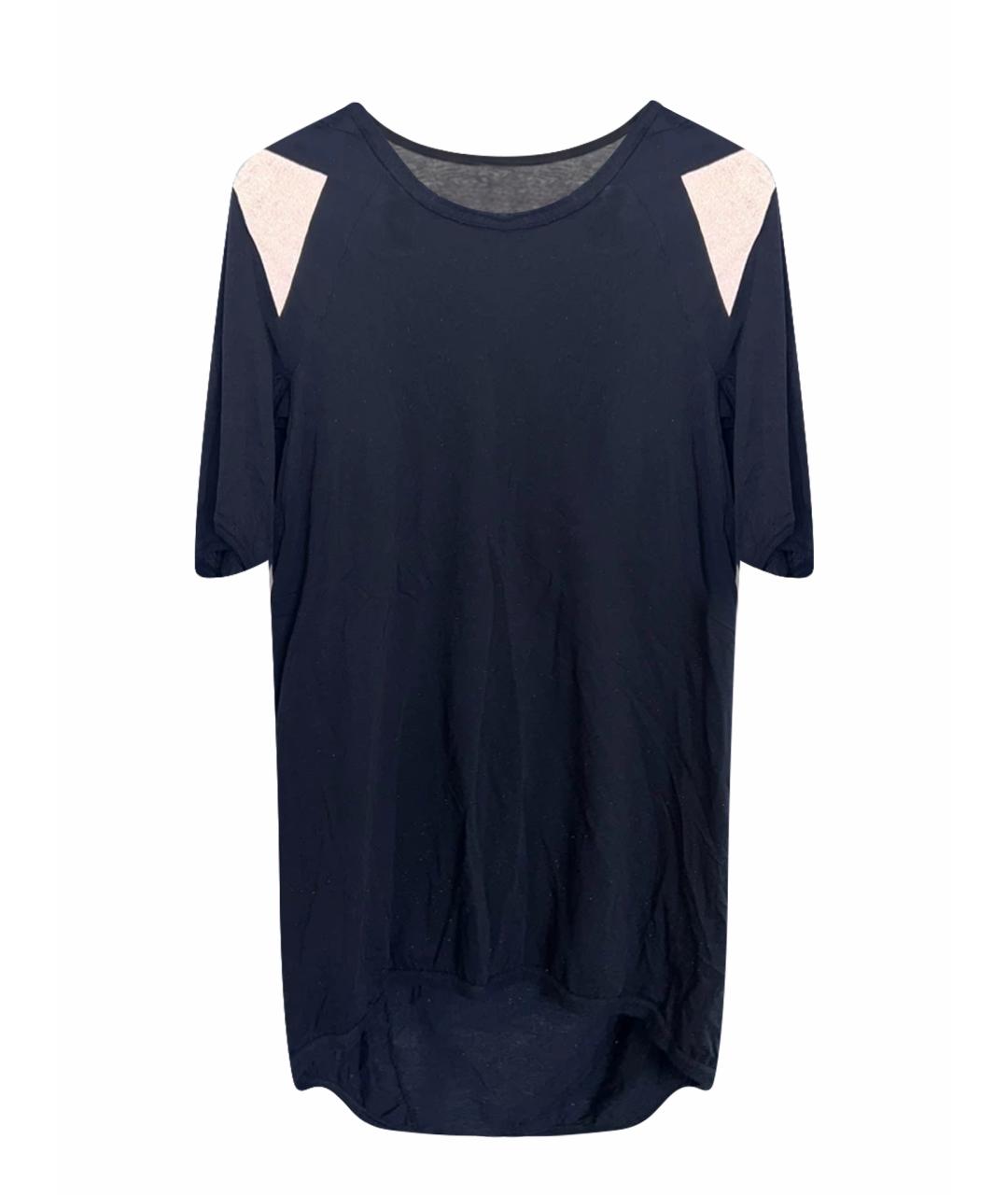 11 BY BORIS BIDJAN SABERI Черная хлопковая футболка, фото 1