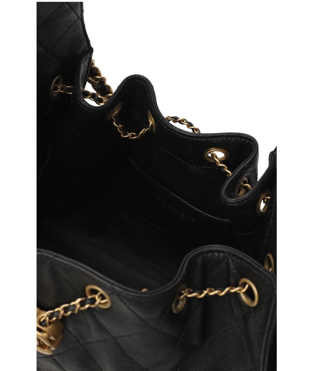 CHANEL Черная кожаная сумка через плечо, фото 4