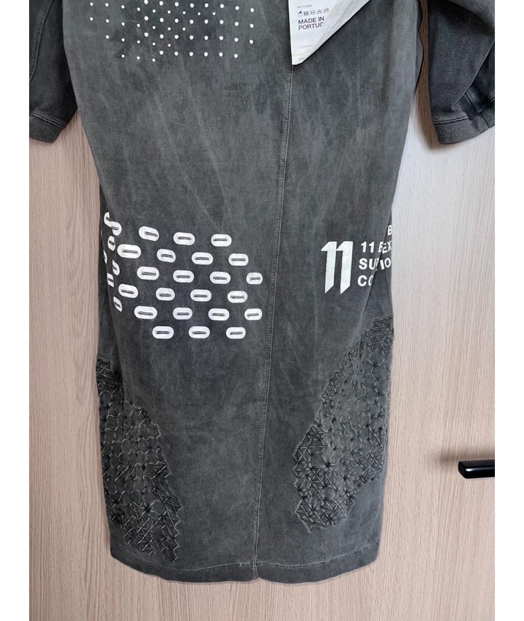 BORIS BIDJAN Серая хлопковая футболка, фото 3