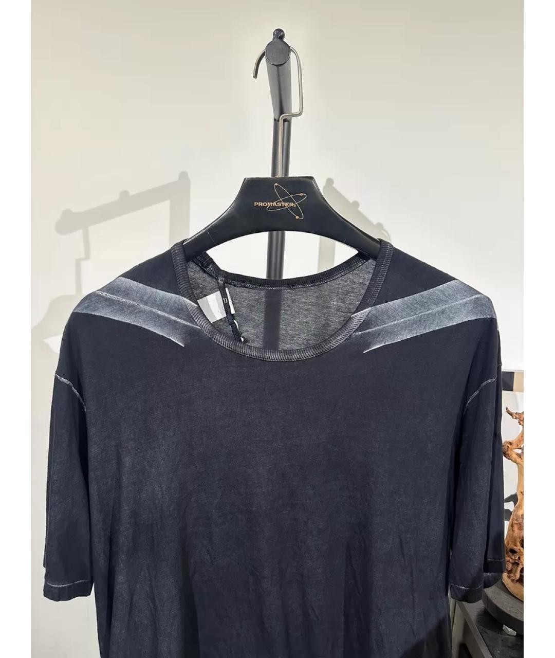 11 BY BORIS BIDJAN SABERI Черная хлопковая футболка, фото 3