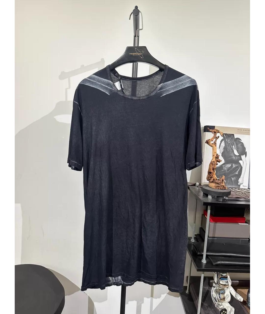 11 BY BORIS BIDJAN SABERI Черная хлопковая футболка, фото 7