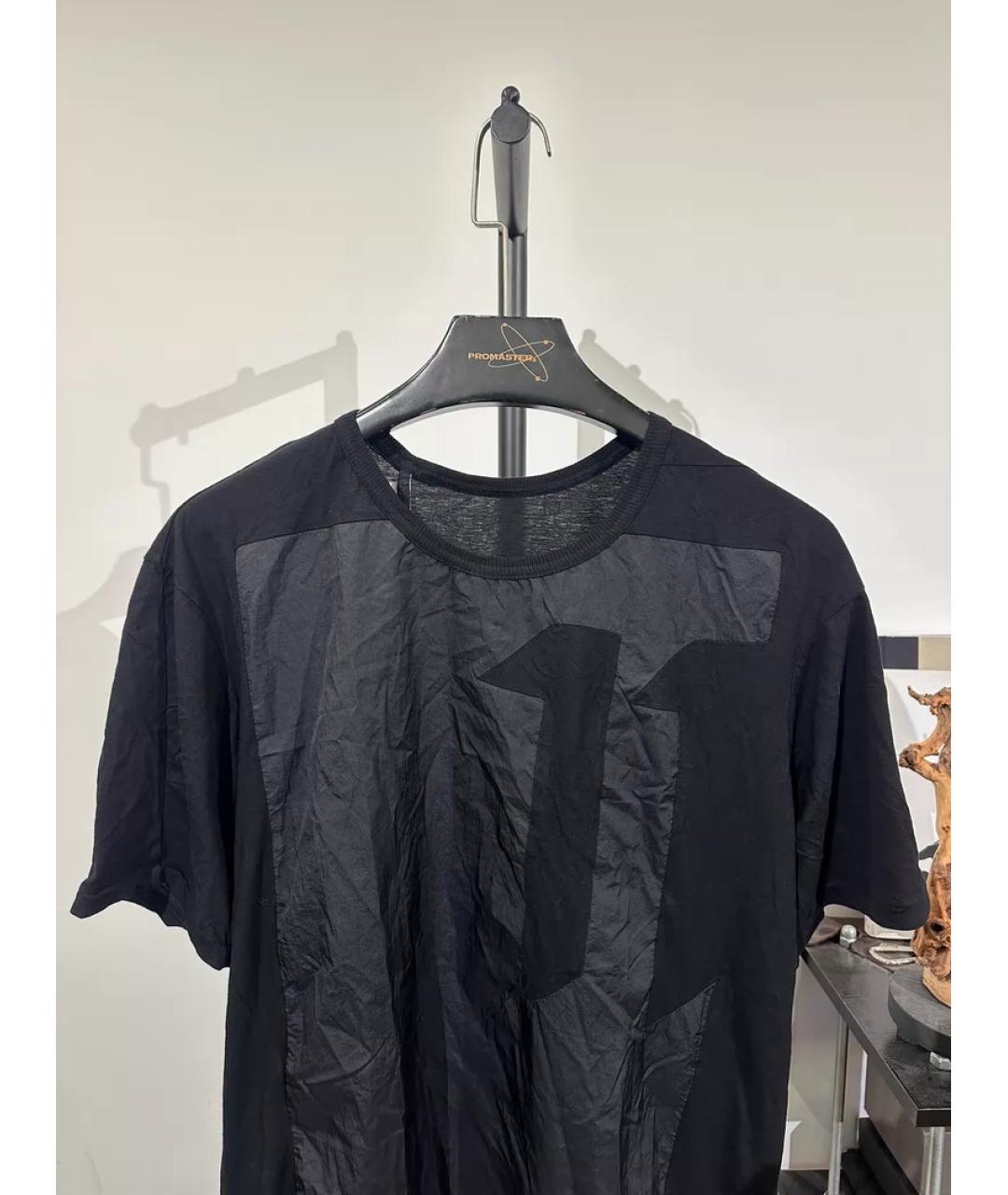 11 BY BORIS BIDJAN SABERI Черная хлопковая футболка, фото 3