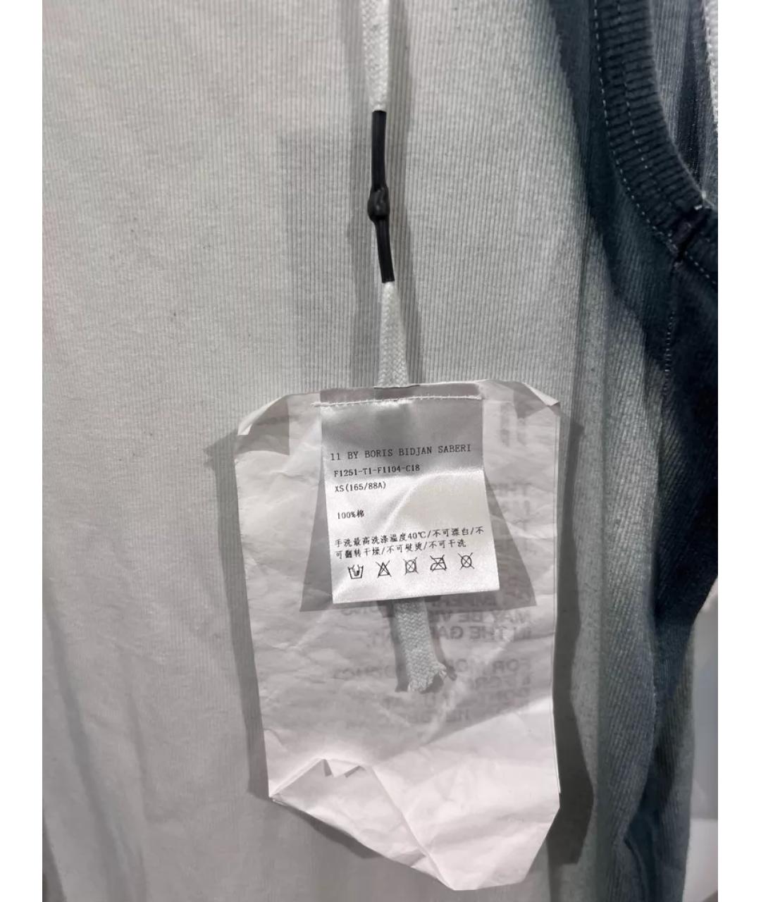 11 BY BORIS BIDJAN SABERI Белая майка, фото 4