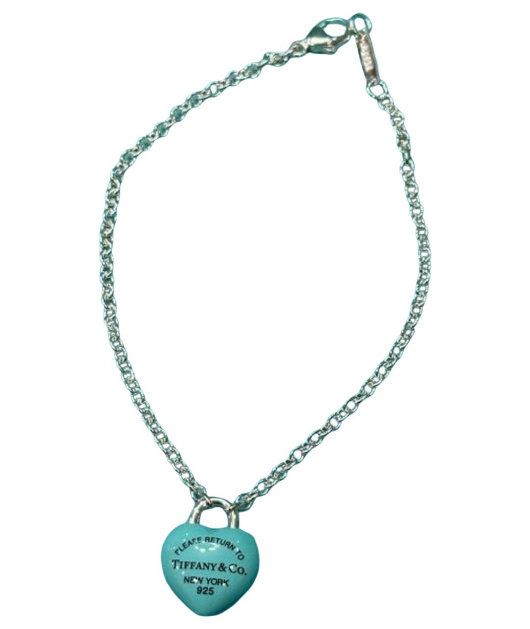 TIFFANY&CO Бирюзовый серебряный браслет, фото 1
