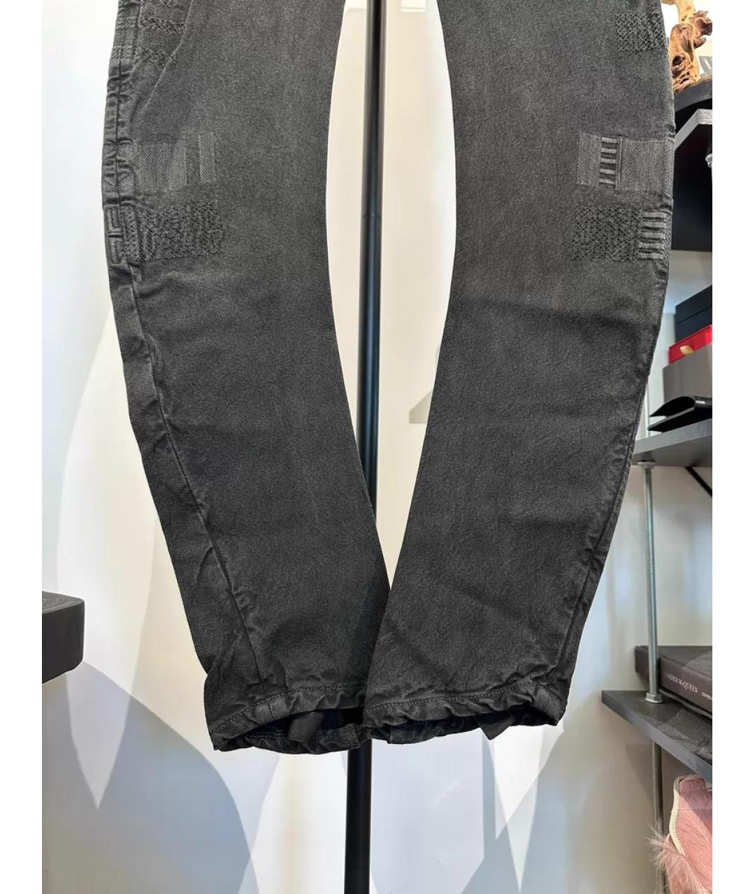 11 BY BORIS BIDJAN SABERI Черные повседневные брюки, фото 4