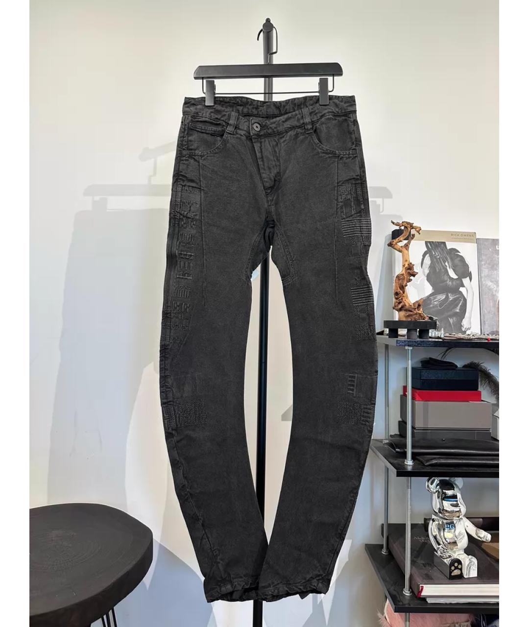 11 BY BORIS BIDJAN SABERI Черные повседневные брюки, фото 10