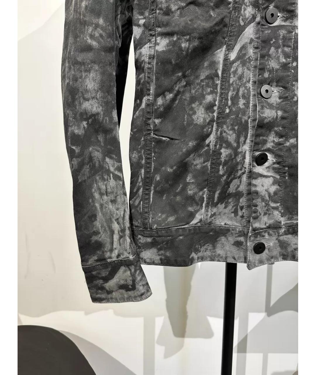 11 BY BORIS BIDJAN SABERI Черная деним куртка, фото 4