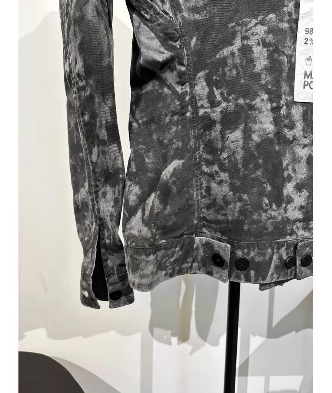 11 BY BORIS BIDJAN SABERI Черная деним куртка, фото 5