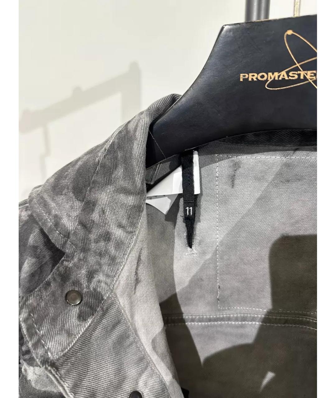 11 BY BORIS BIDJAN SABERI Черная деним куртка, фото 7