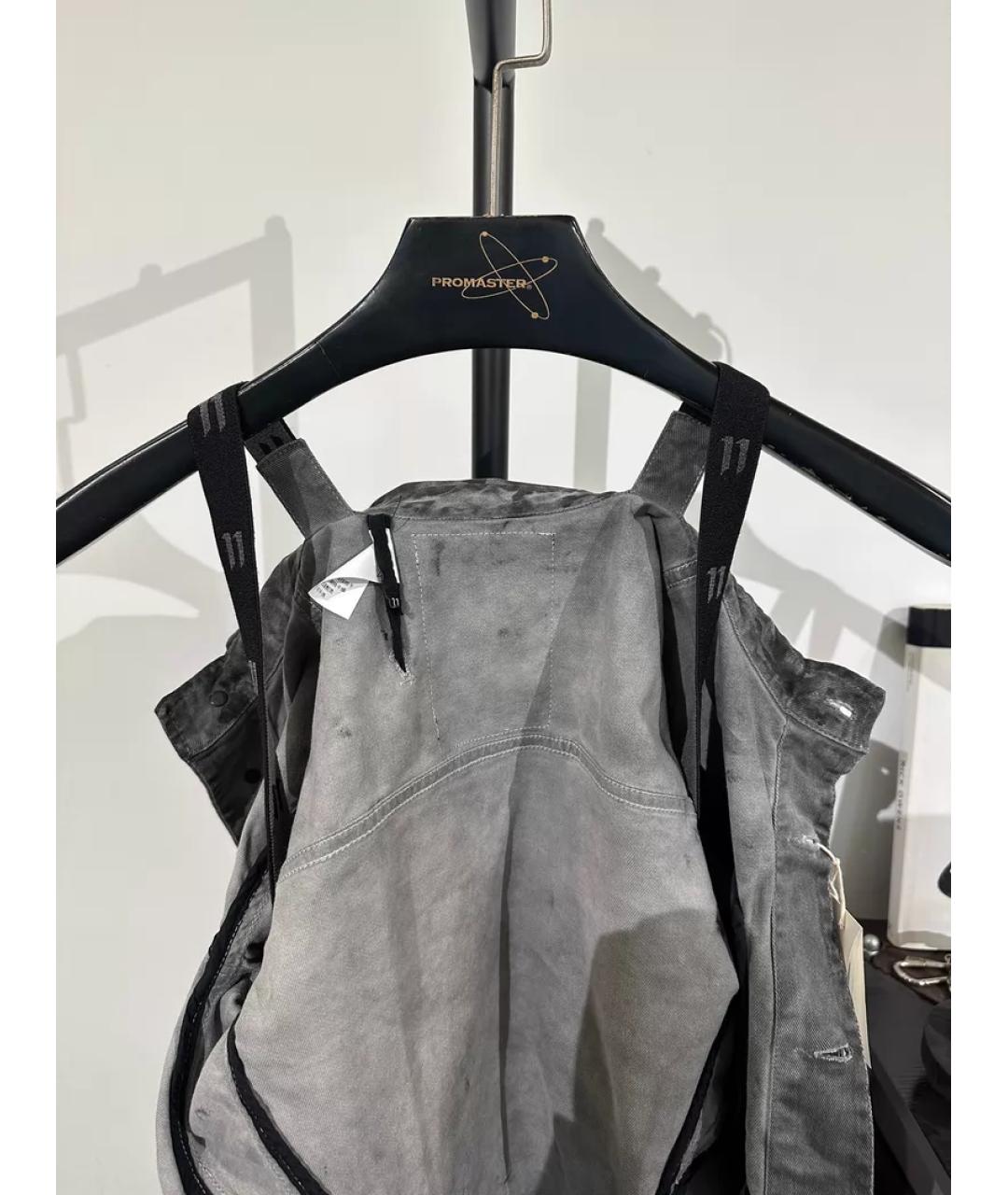 11 BY BORIS BIDJAN SABERI Черная деним куртка, фото 6