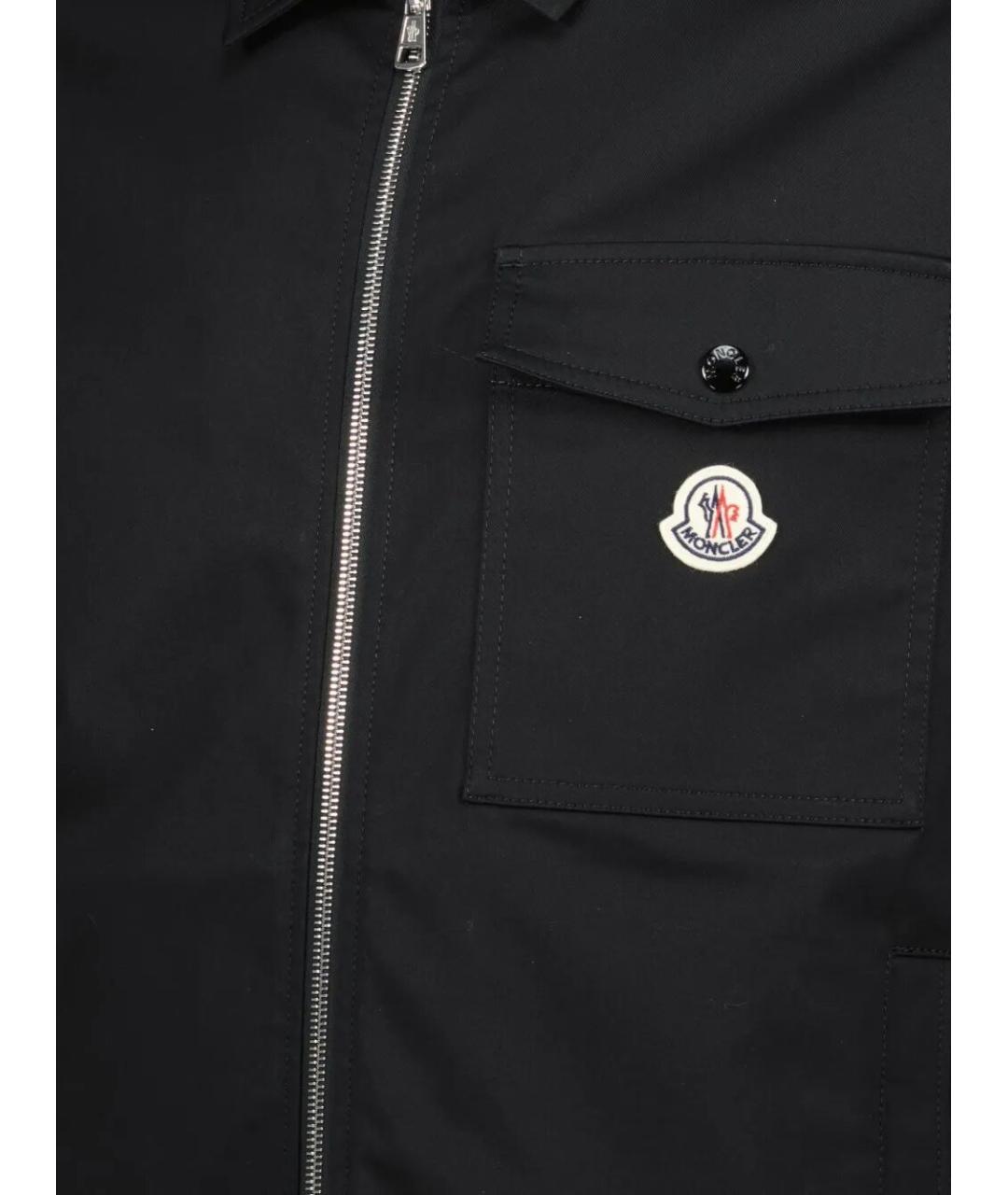 MONCLER Черная хлопковая куртка, фото 3