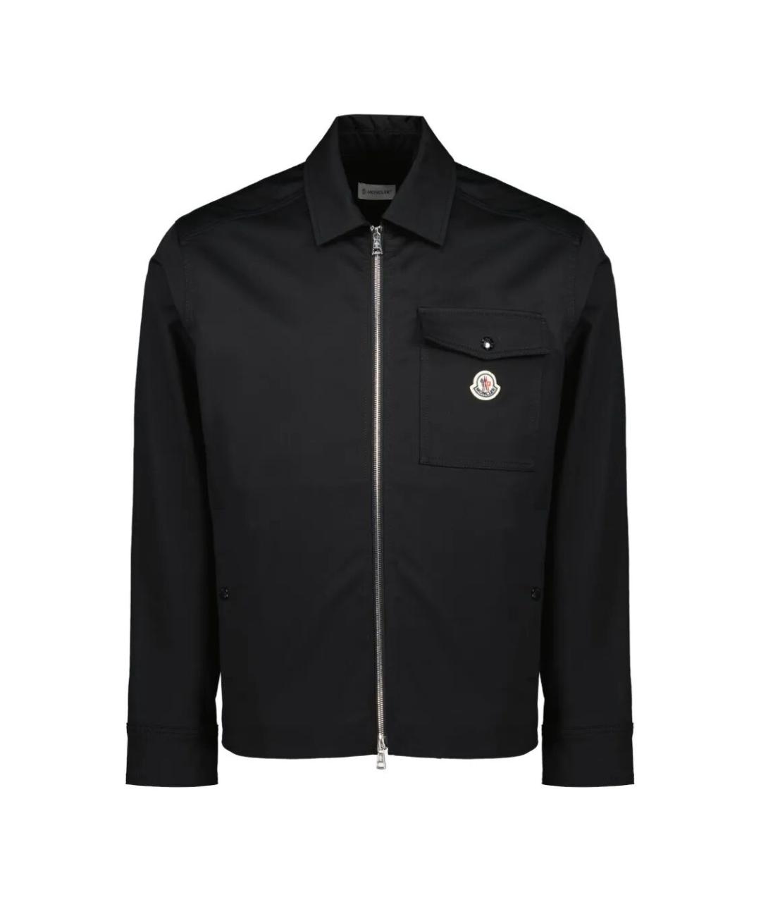 MONCLER Черная хлопковая куртка, фото 1