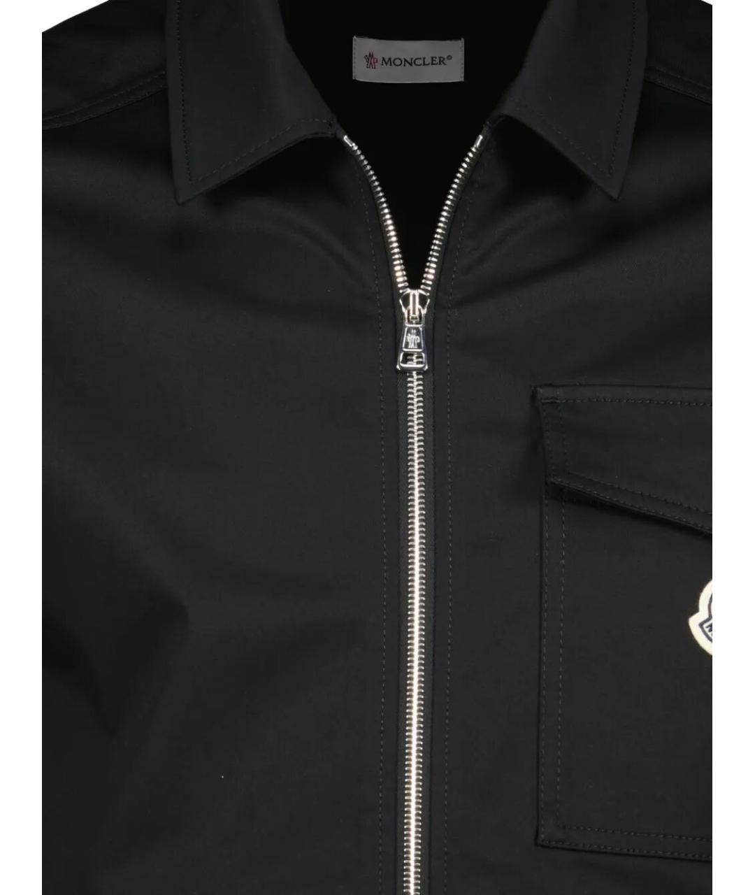 MONCLER Черная хлопковая куртка, фото 4