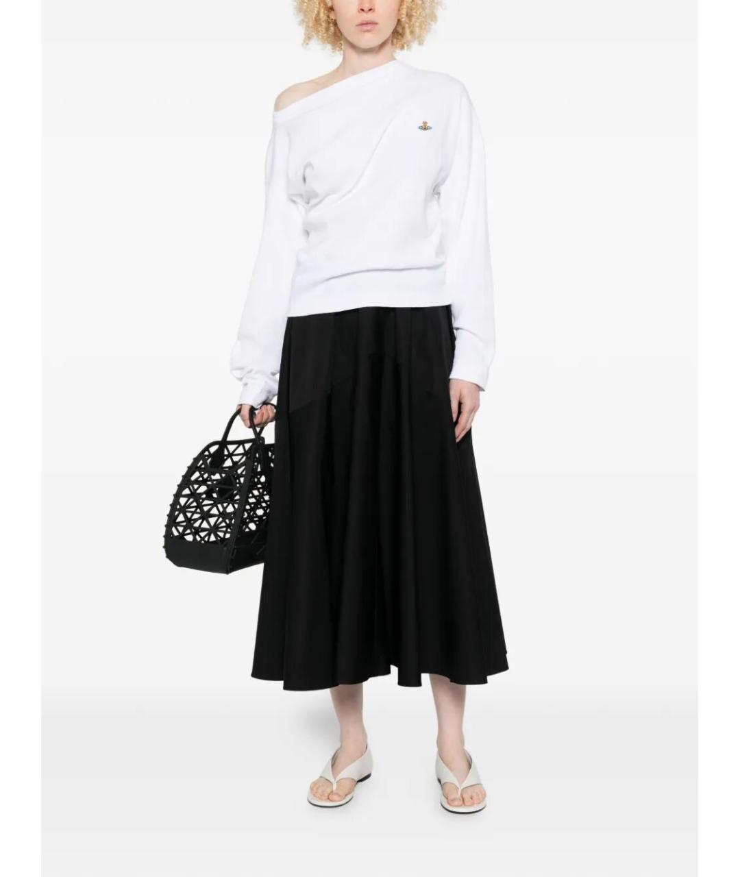 VIVIENNE WESTWOOD Белый хлопковый джемпер / свитер, фото 2