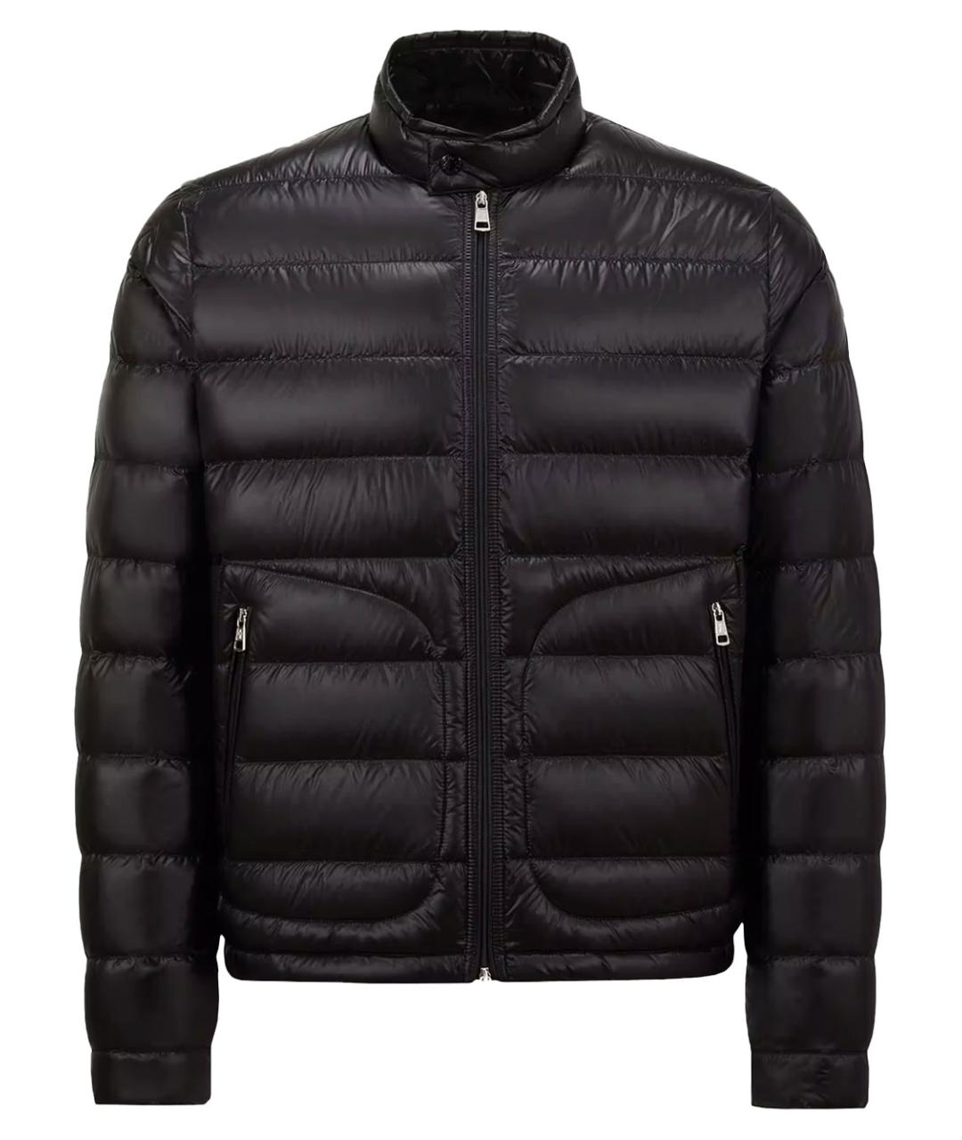 MONCLER Черный полиамидовый пуховик, фото 1