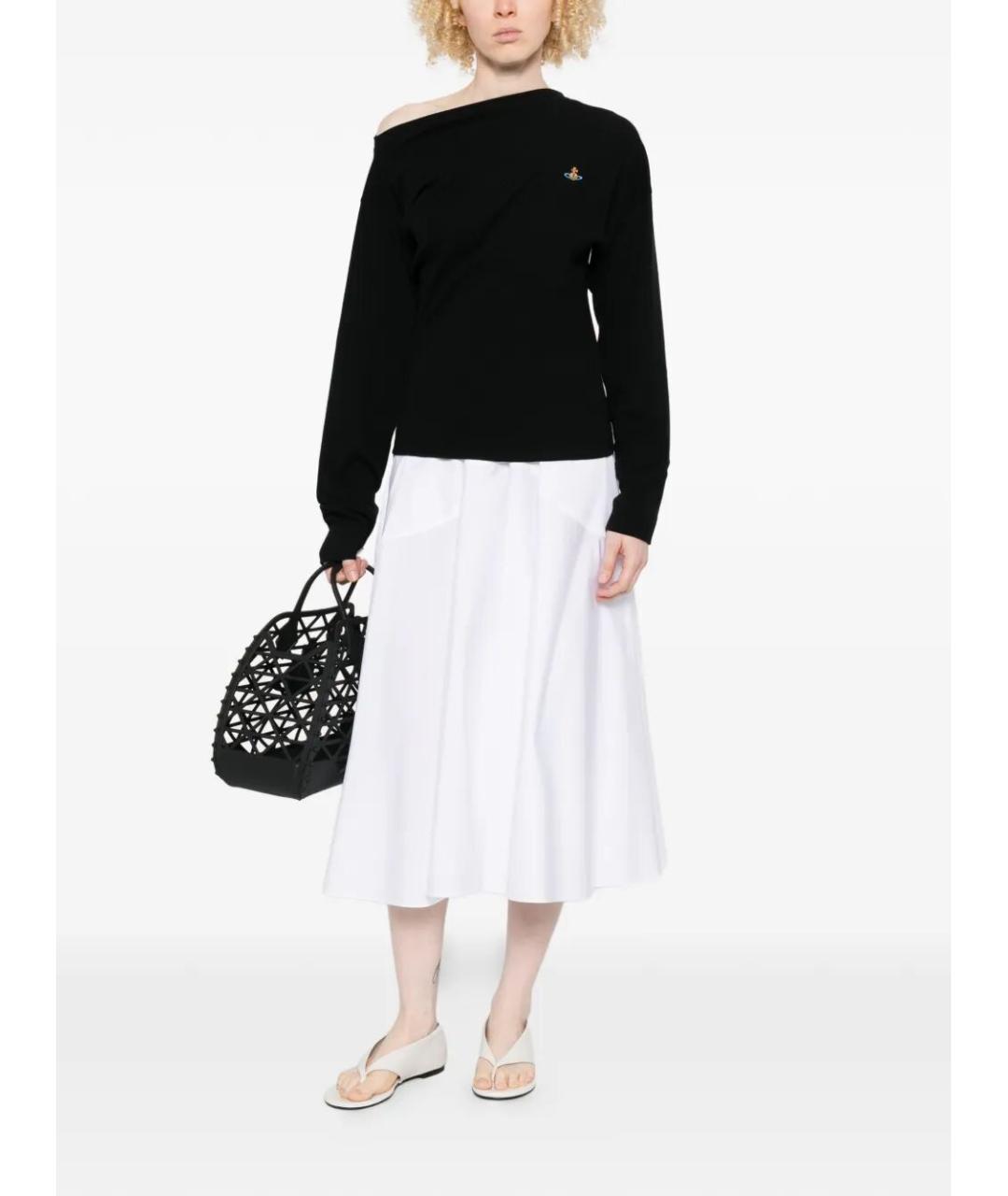 VIVIENNE WESTWOOD Черный хлопковый джемпер / свитер, фото 5