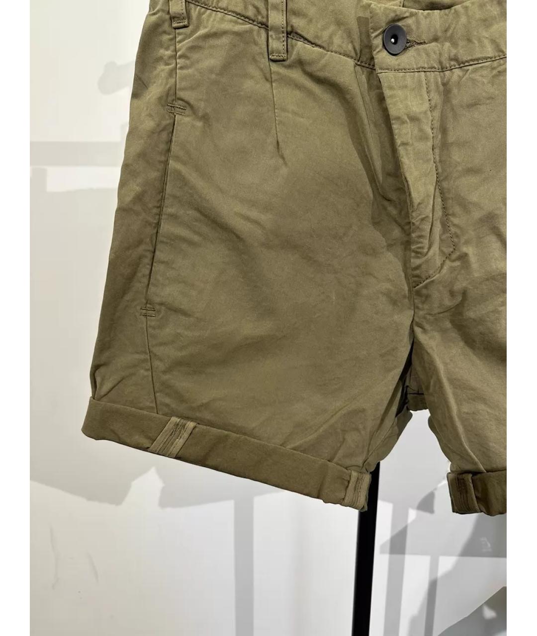 BORIS BIDJAN Зеленые хлопковые шорты, фото 5