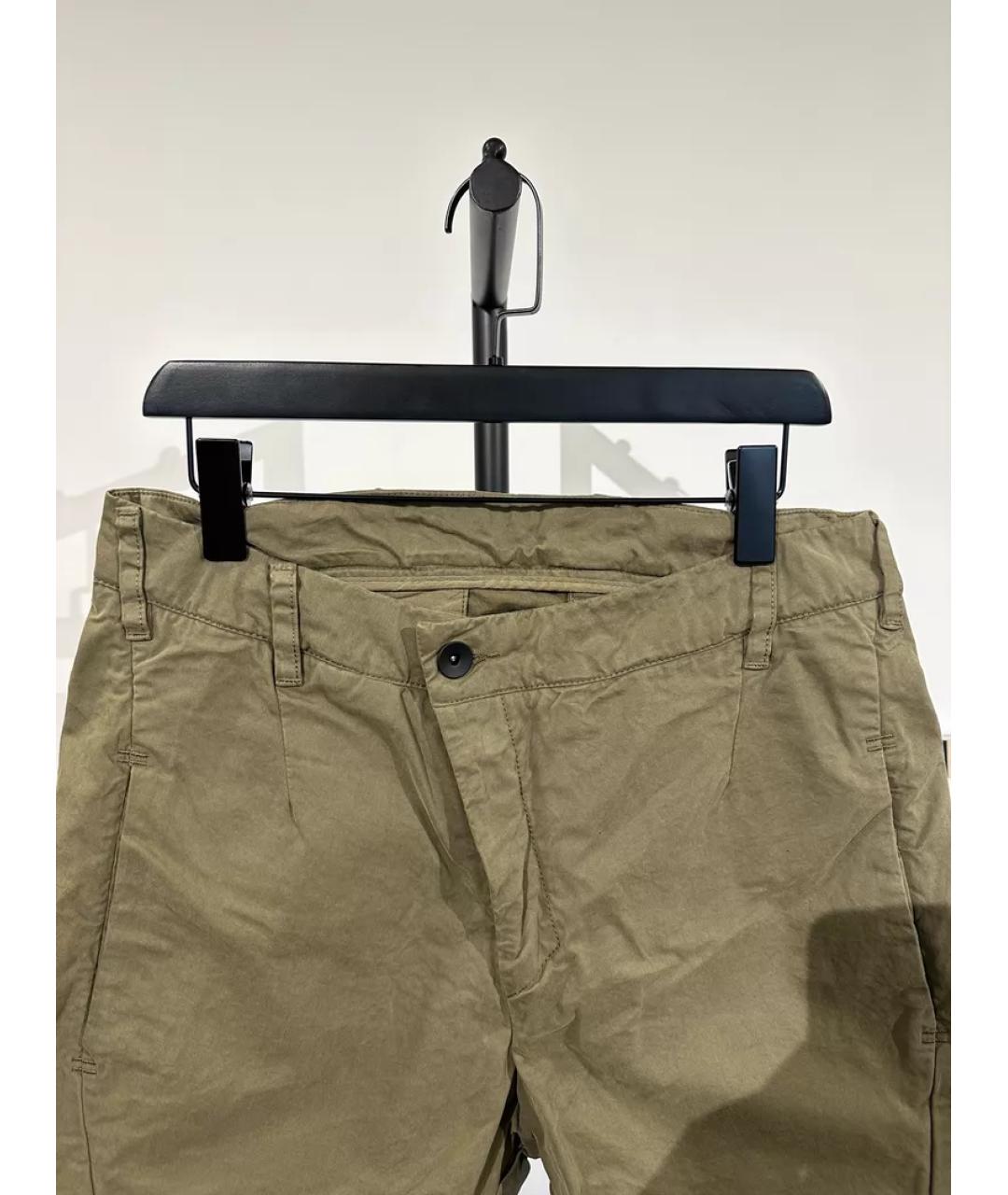 BORIS BIDJAN Зеленые хлопковые шорты, фото 3