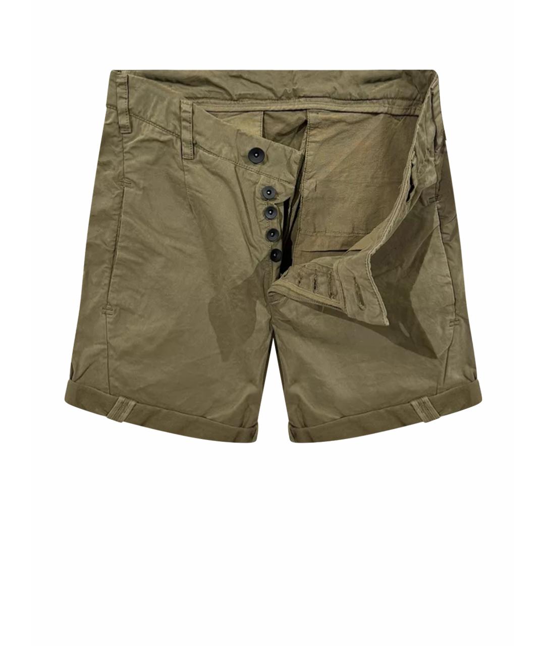 BORIS BIDJAN Зеленые хлопковые шорты, фото 1