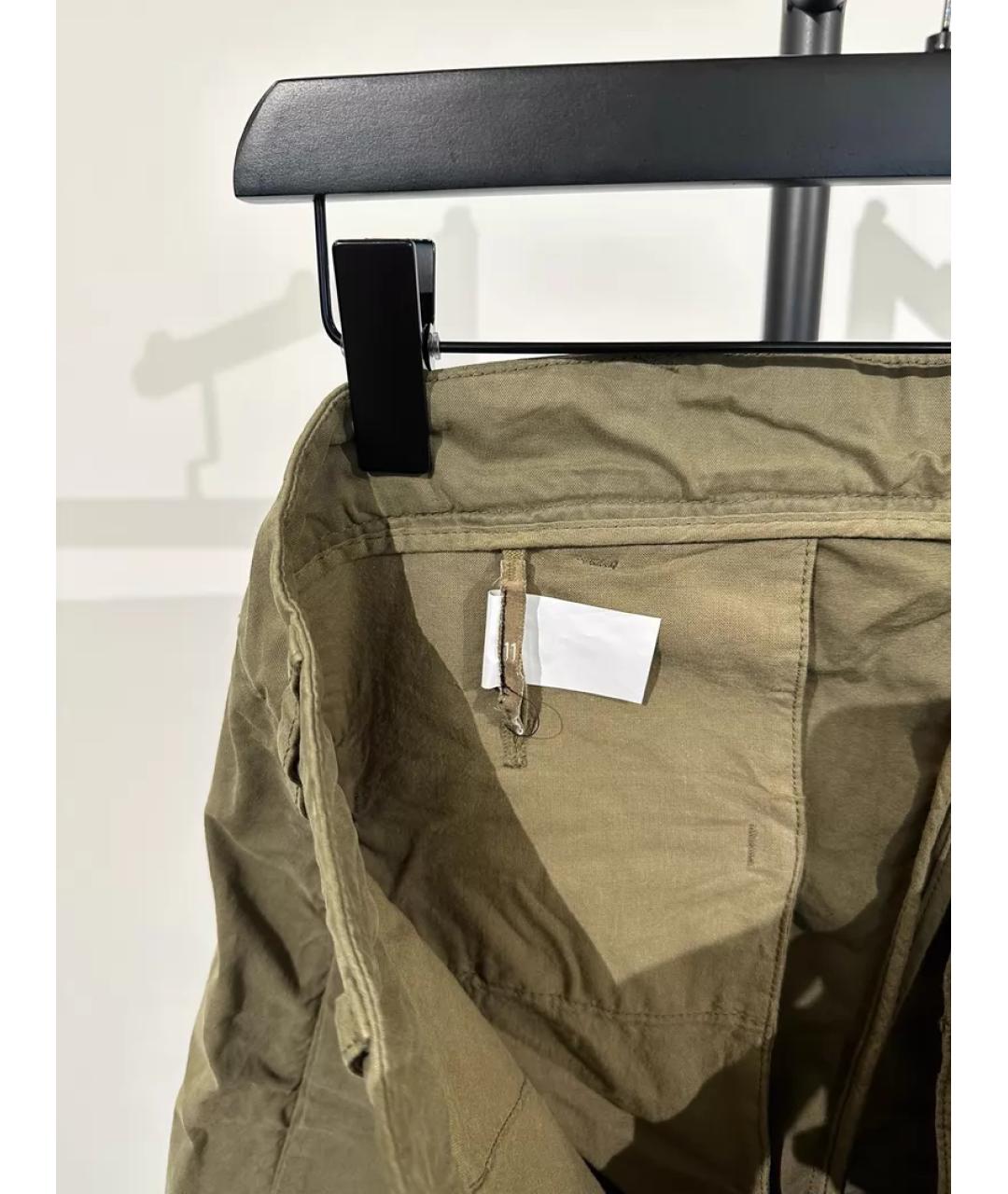 BORIS BIDJAN Зеленые хлопковые шорты, фото 7