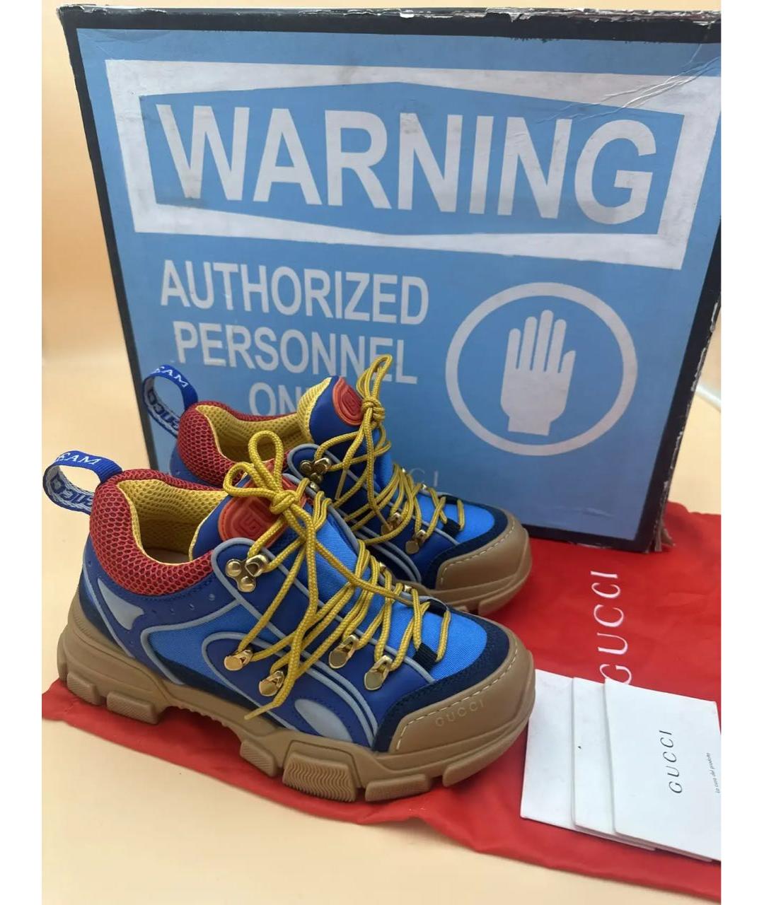 GUCCI Мульти синтетические кроссовки, фото 7